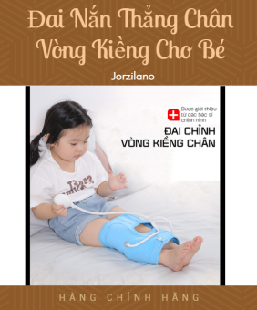 Đai Nắn Thẳng Chân Bằng Áp Suất Hơi Chữa Chân Vòng Kiềng Cho Bé Cao Cấp Jorzilano - Hàng chính hãng