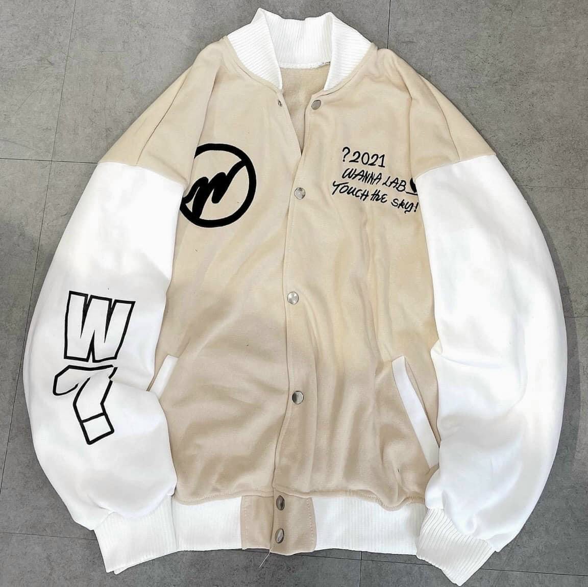Áo Khoác Bomber Nam Nữ Phong Cách Trẻ Trung Logo In WannaLabb Cực Đẹp