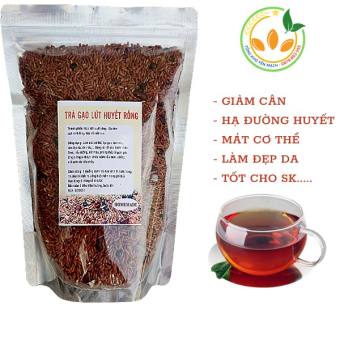 Trà Gạo Lứt Huyết Rồng, trà gạo lứt ĐẬU ĐEN + ĐẬU ĐỎ (RANG TAY) Giúp Giảm Cân và Thanh Lọc Cơ Thể - 1KG