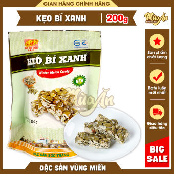 Kẹo bí xanh giòn thơm đậm đà, đặc sản Sóc Trăng kẹo bí xanh Tân Huê Viên 200g