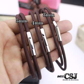 DÂY CHUYỀN DÙ THÁI  MÀU NÂU ĐEN KHÓA INOX CAO CẤP KHÔNG ĐEN, KHÔNG GỈ, đẹp mà chất