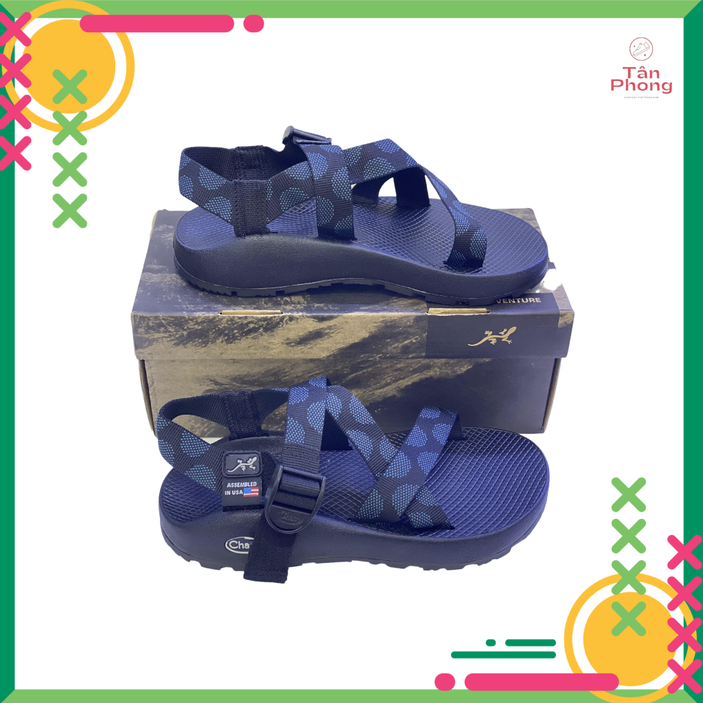 Giày Sandal Chaco cao cấp - Xanh đen