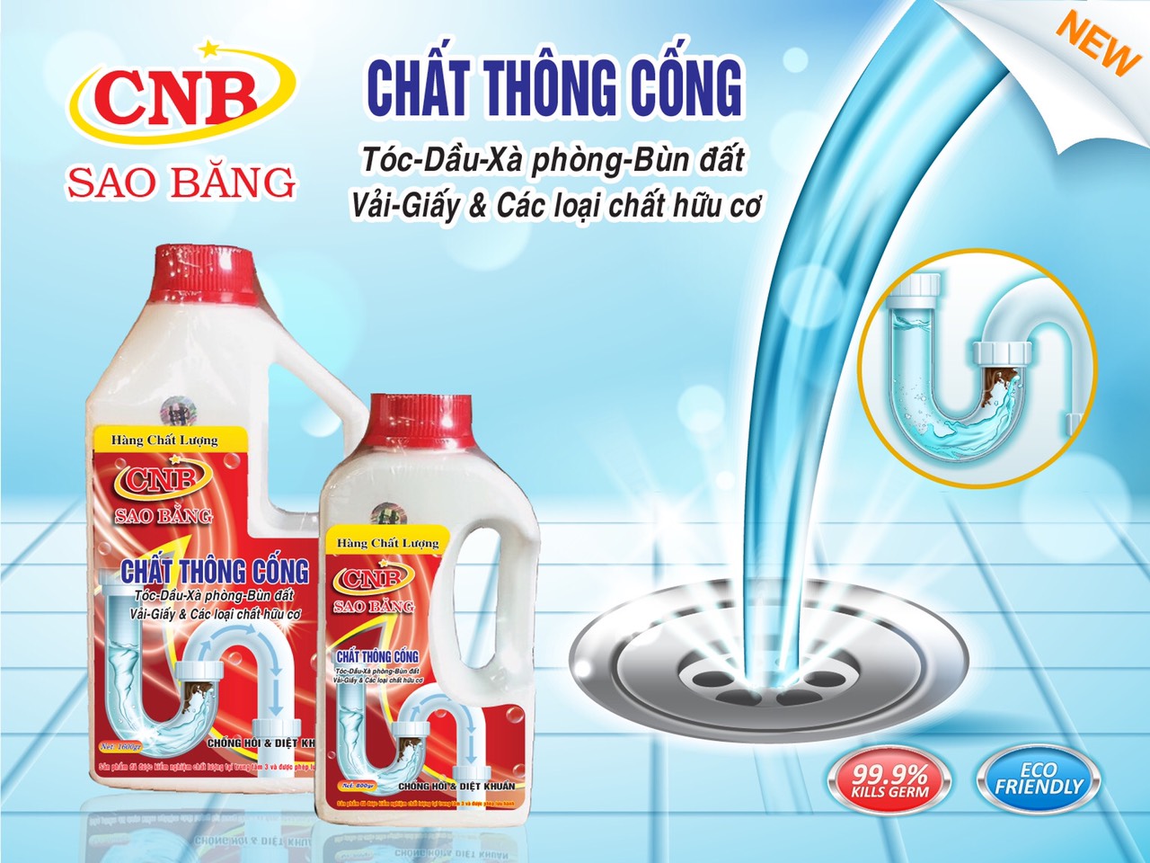 Combo 2 chai Chất thông cầu cống, xử lý tắt ngẻn trong 3 phút thương hiệu Okay99 Thái Lan - Chất thông cầu cống