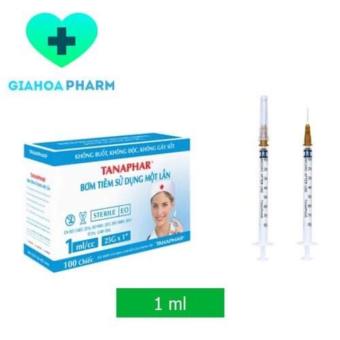 Bơm tiêm dùng 1 lần Tanaphar 1ml (1cc)