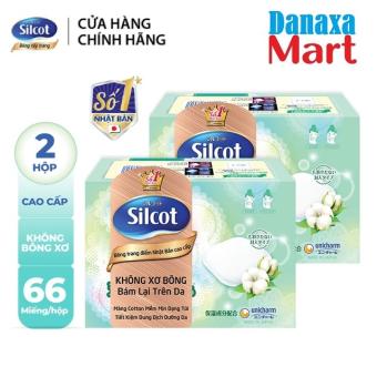 Bộ 2 hộp Bông tẩy trang cao cấp Silcot Premium 66 miếng/hộp
