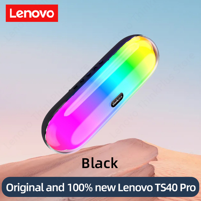 Lenovo Loa Bluetooth TS40 PRO Loa Mini Di Động Loa Bass TWS Loa Âm Thanh Nổi Gọi Điện Thoại Di Động Không Dây Âm Thanh Vòm Loa Có Đèn LED Nhiều Màu Sắc