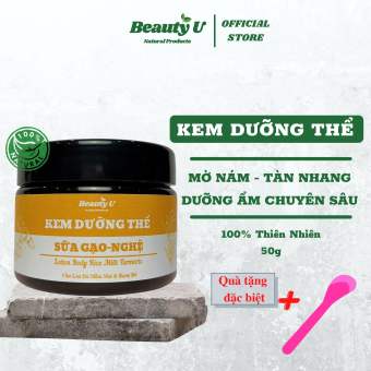 Kem Dưỡng Thể Trắng Da Ngừa Lão Hóa Body Sữa Gạo Nghệ BeautyU