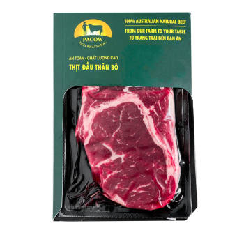 Thịt Nạm bụng bò Úc (Flank) Pacow (khay 250g)