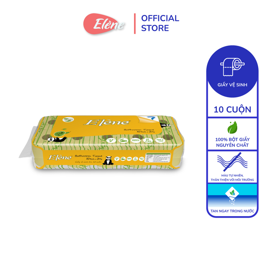 Giấy vệ sinh Elene tre 10 cuộn 3 lớp