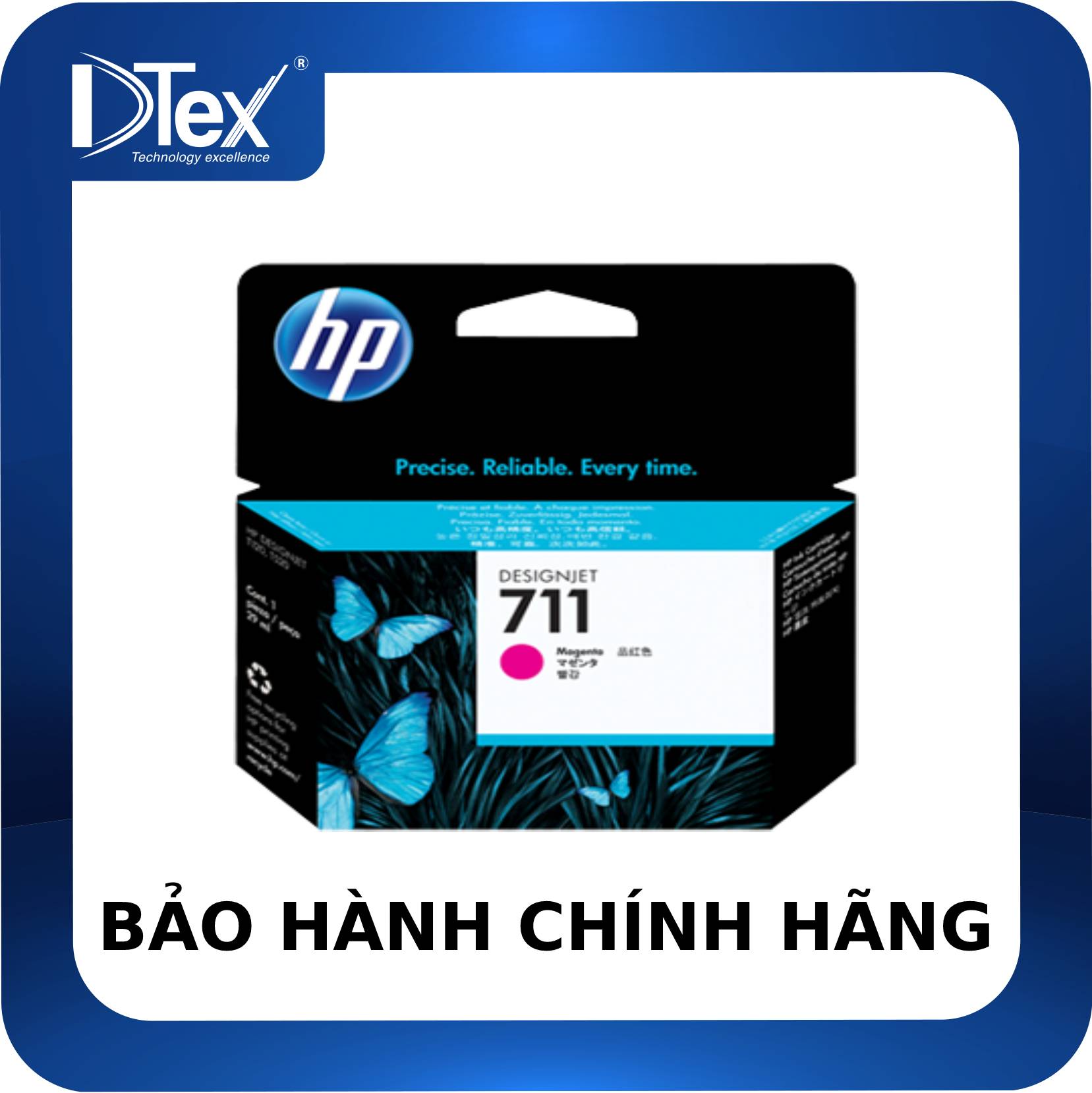Mực in HP 711 29-ml Magenta DesignJet Ink Cartridge (CZ131A) - Hàng Chính Hãng