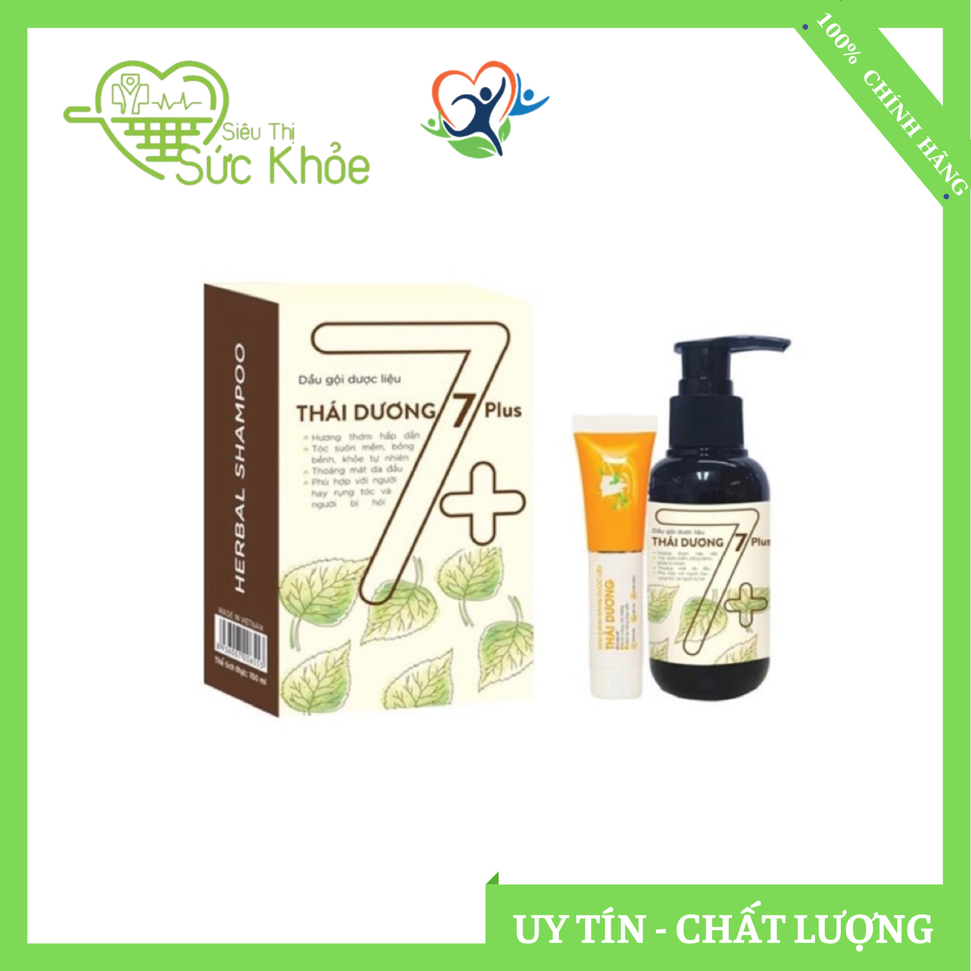 Dầu gội Thái Dương 7 + Plus 100ml , Dầu gội giúp tóc khỏe mạnh suôn mượt từ gốc tới ngọn