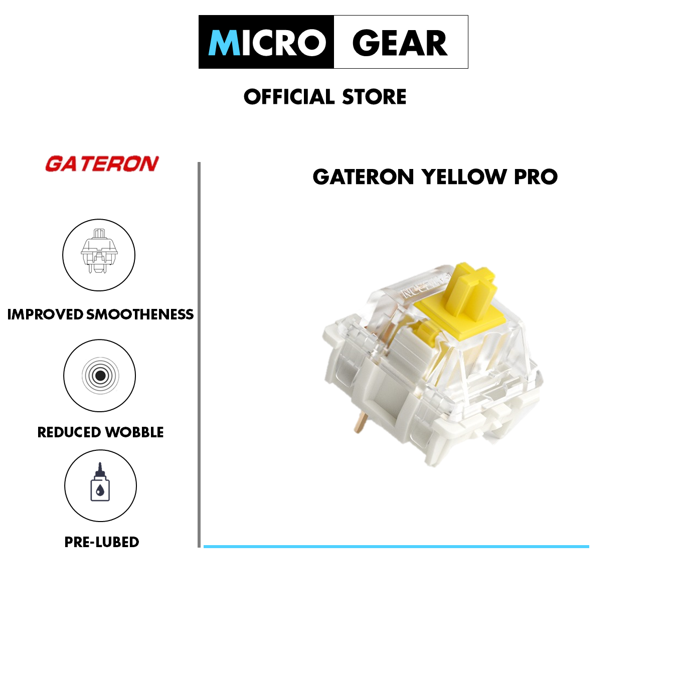 Công tắc phím cơ - Switch Gateron Yellow Pro