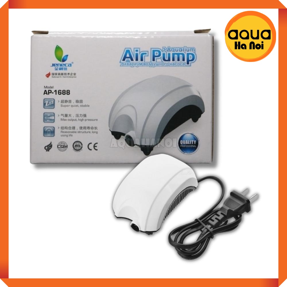 Máy sủi Oxy siêu êm 1vòi Jeneca AP 1688 cho hồ cá cảnh thủy sinh