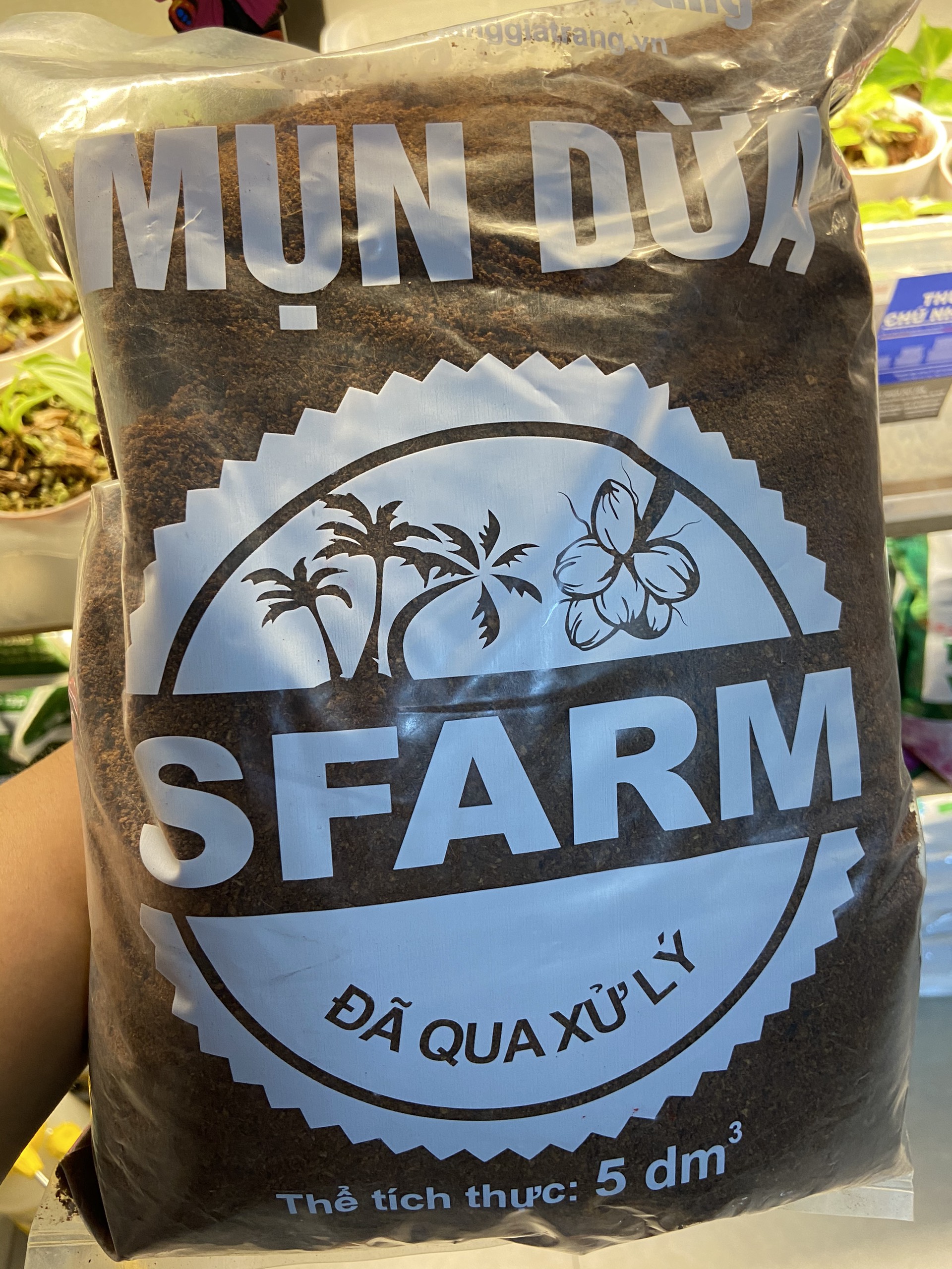 Mụn dừa sfarm đã qua xử lí ! túi 5dm3 !