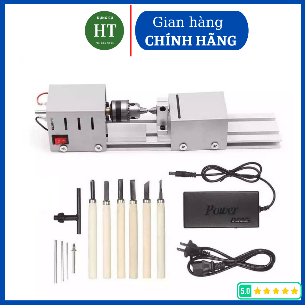 Máy tiện gỗ mini - Máy đánh bóng gỗ chất lượng cao