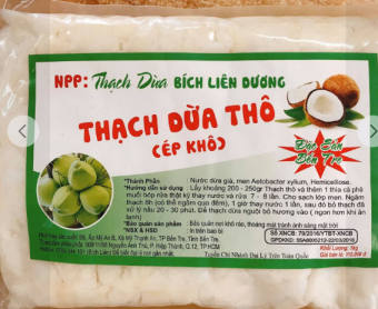 1kg THẠCH DỪA THÔ BÍCH LIÊN DƯƠNG  - tặng kèm hương dừa giá cho khách sỉ và lẻ