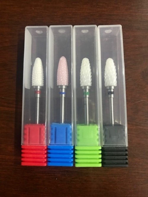 Đầu mài mịn móng, phá móng, nail bằng sứ cao cấp - Set 4 đầu