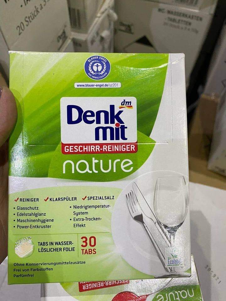 Viên rửa bát denkmit nature dành cho máy rửa chén bát.