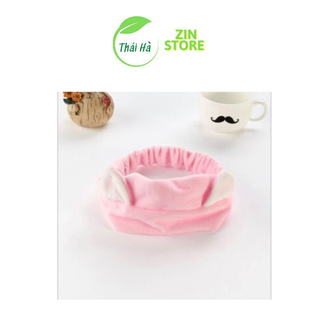 Băng đô tai mèo màu hồng xinh xắn màu hồng nhạt