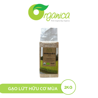 Gạo lứt hữu cơ Mùa 2Kg