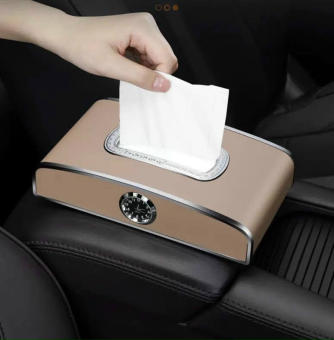 Hộp khăn giấy ô tô, Hộp khăn giấy kiêm bảng số điện thoại, Hộp khăn giấy có đồng hồ, hộp khăn giấy ô tô