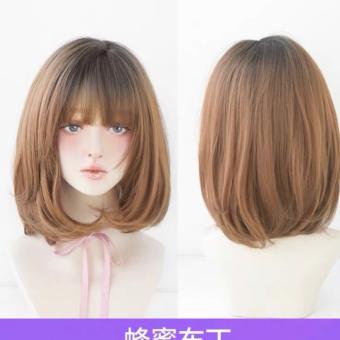 Tóc giả cúp tự nhiên chân đen nâu vàng 🥰cc79😀😀