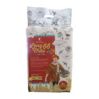 Gạo lúa tôm ST25 Long Châu 66 Cỏ May túi 5kg