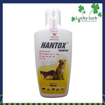 Sữa Tắm Trị Ve Ghẻ Rận Tai Bọ Chét Chó Mèo - HANTOX SHAMPOO VANG