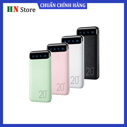 Sạc dự phòng 20000mah/10000mah wk wp-163/161 chính hãng hỗ trợ sạc nhanh - hnstore