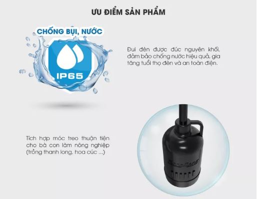 Đui đèn treo chống nước chính hãng rạng đông E27