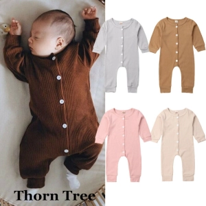 สินค้า Thorn Tree Cotton Newborn Baby Boy Girl Playsuit Toddler O Romper Bodysuit Clothes