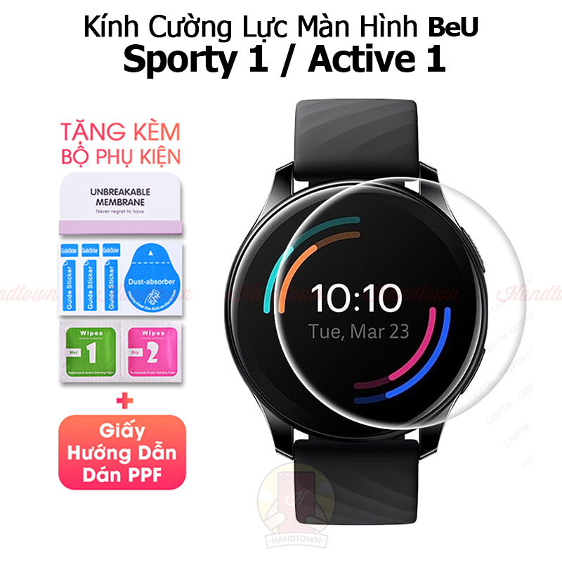 Kính Cường Lực Màn Hình Beu Active 1 / Sporty 1 Đồng Hồ Thông Minh BeFit Be U Kính Trong Suốt 3D Chố