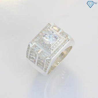 Nhẫn bạc 925 nam đính đá cá tính NNA0161 - Trang Sức TNJ