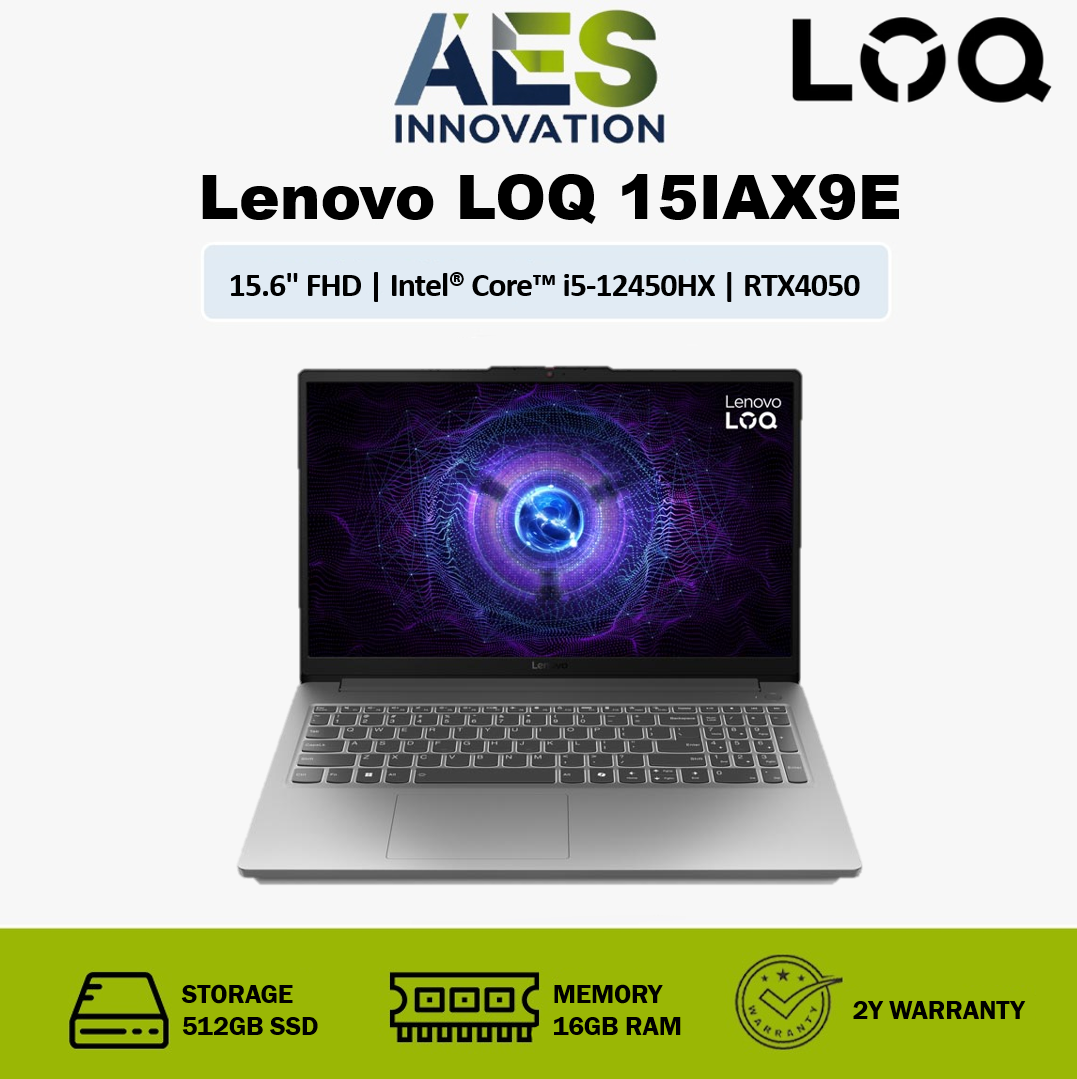 Lenovo Loq 15Iax9E Intel I5-12450Hx Rtx 4050 Gaming Laptop 16Gb