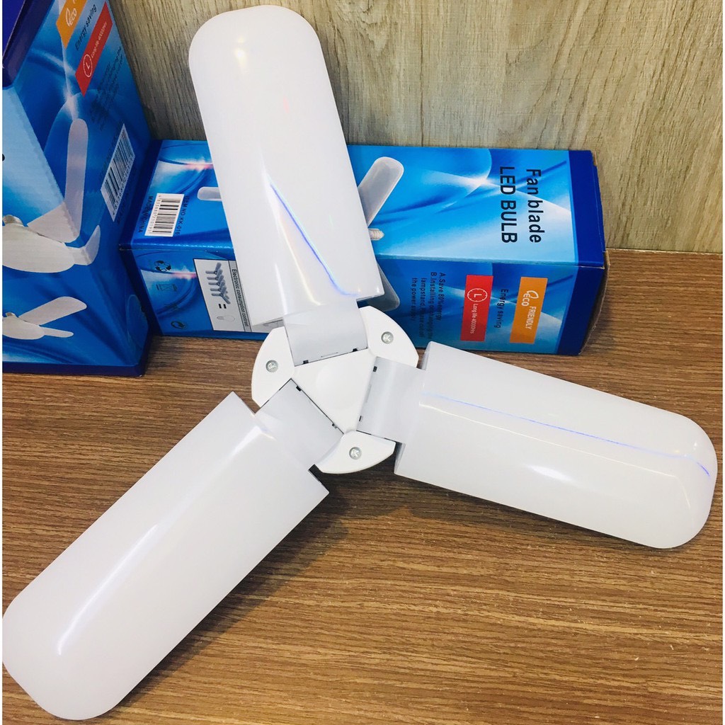 Bóng đèn led hình 3 cánh quạt chuẩn 45w siêu sáng tiết kiệm điện