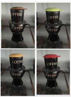 Phin cà phê liên bếp đun gốm sứ Bát Tràng