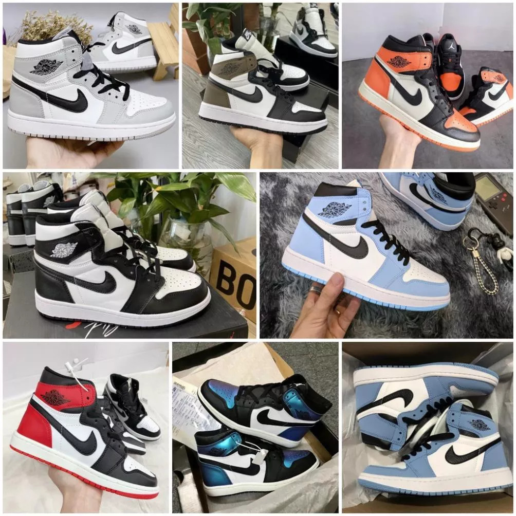 Giày sneaker Jordan cổ cao các màu, Giày sneaker Air JD1 high nhiều màu cao cổ màu nam nữ hàng cao cấp dễ phối đồ 2022