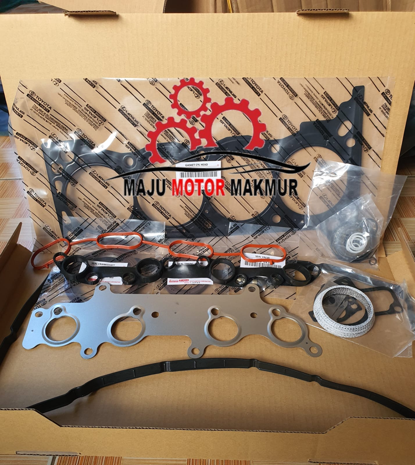 PACKING FULL SET PAKING SET TOYOTA FORTUNER BENSIN 2.7 2TR PLAT JAPAN 04111-75961 Harga 600,000 rupiah*Gratis Ongkir