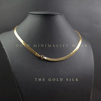 Dây chuyền Silk Chain - Dây lụa thép Titanium phủ vàng 10k