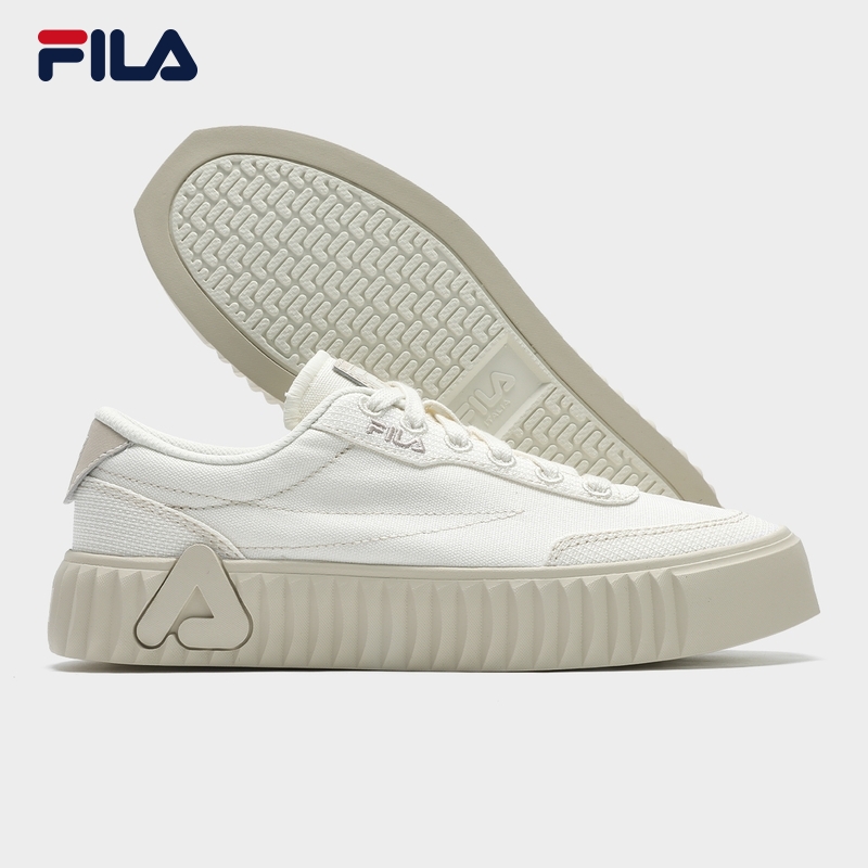 FILA CORE FASHION ORIGINALE Gear 1S Women Canvas Shoes Beige Cream