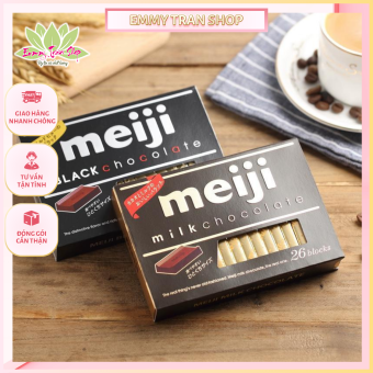 Socola Sữa / Socola Đen MEIJI Milk / Black Chocolate Hộp 120gr Gồm 26 Viên, Nhập Khẩu Từ Nhật - Emmytran Shop