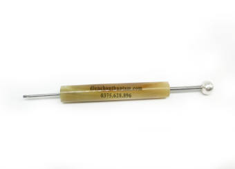 Cây dò day bạc 1 đầu dò bạc ta Diện Chẩn chất liệu sừng cao cấp