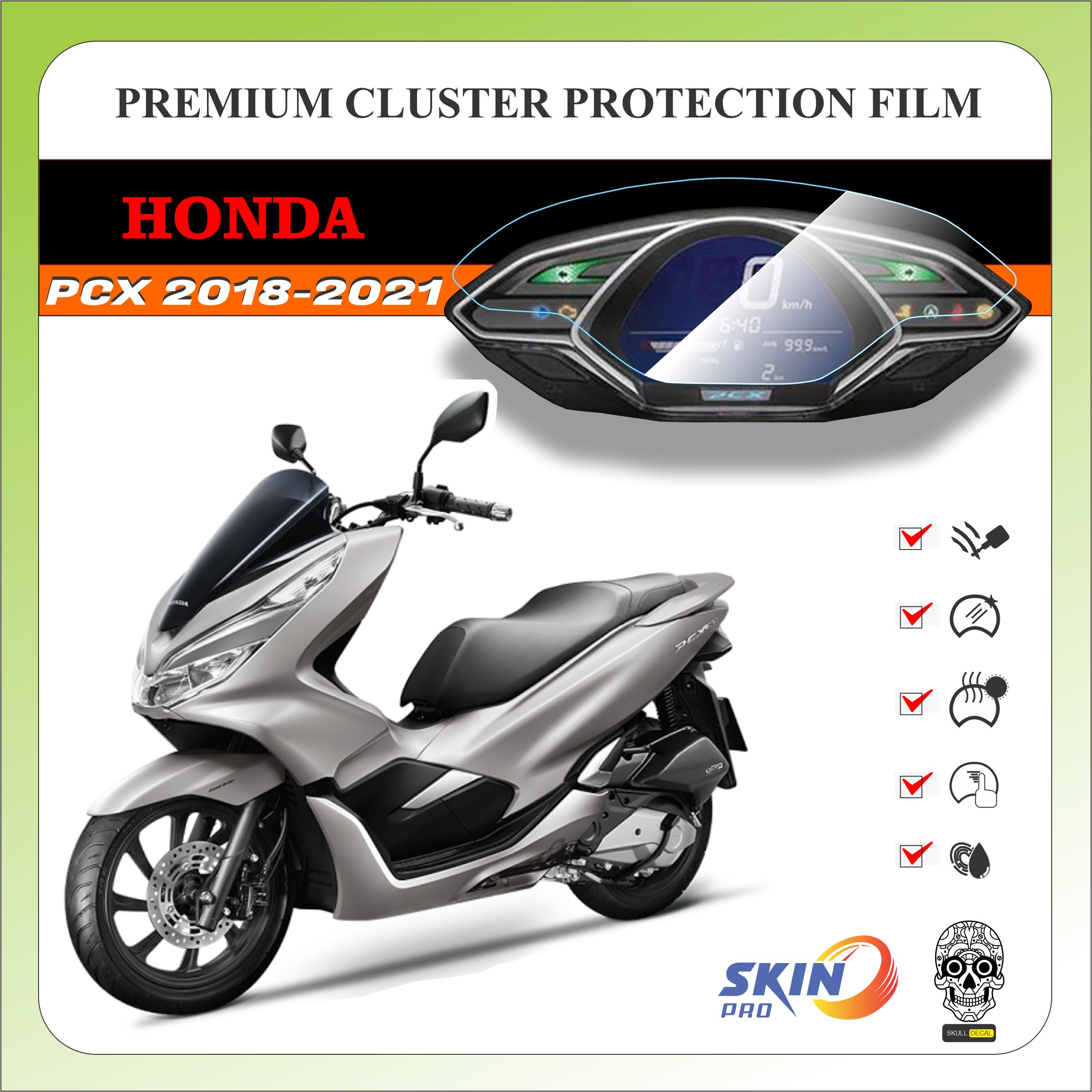 Miếng dán PPF bảo vệ mặt đồng hồ PCX 2018 đến 2021 - HONDA PCX