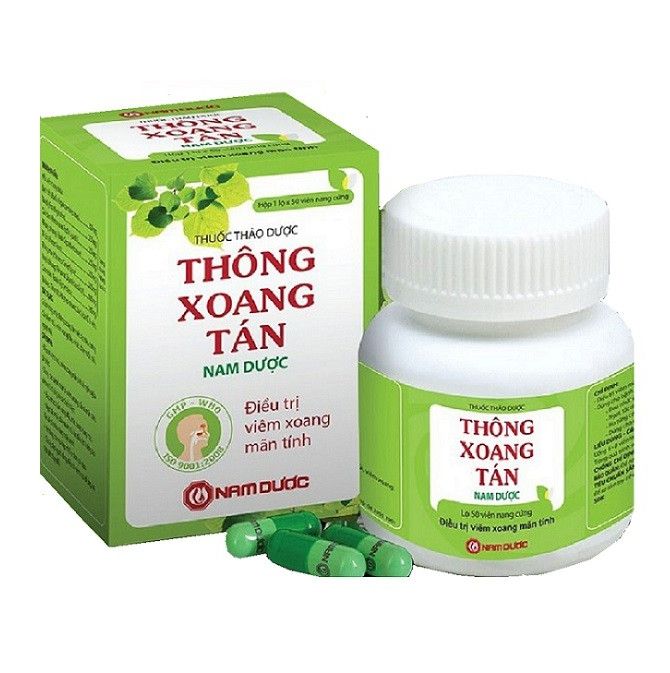 Thông xoang tán lọ 50 viên - hổ trợ giảm đau đầu - nghẹt mũi - chảy nước mũi - ngăn ngừa viêm xoang tái phát