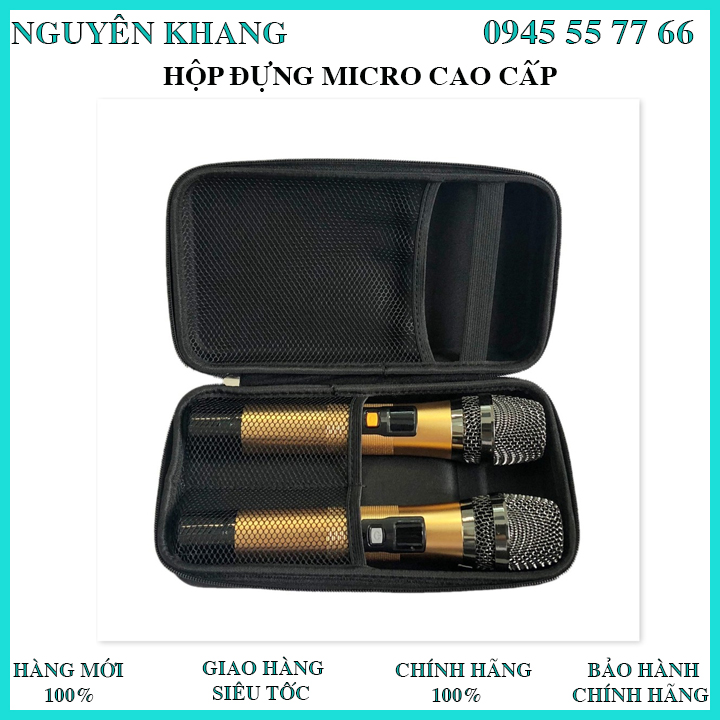Hộp đựng micro loa kéo - túi đựng micro - bao da đựng micro - hộp đựng micro loa kéo