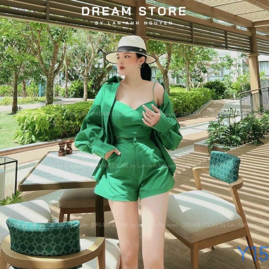 Sét 3 món kate siu đi biển đội nhóm sang chảnh cực hot skr2000