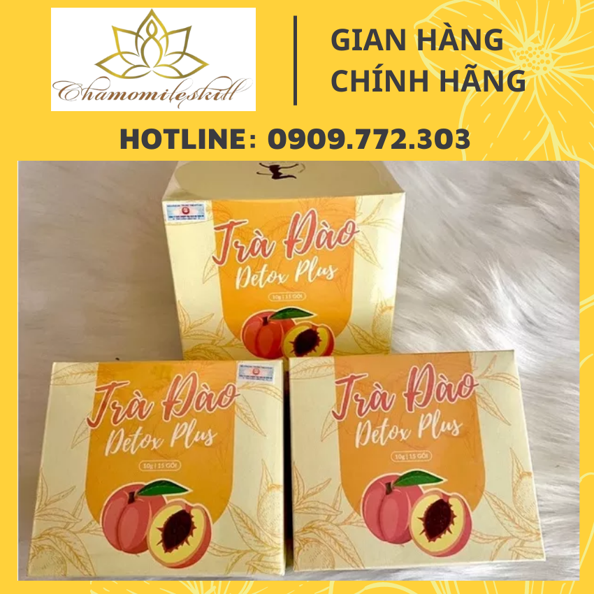 Trà Đào giảm cân Combo 3 hộp trà đào giảm cân làm tăng tỉ lệ trao đối chất, tiêu thụ calo hỗ trợ quá trình giảm cân hiệu quả