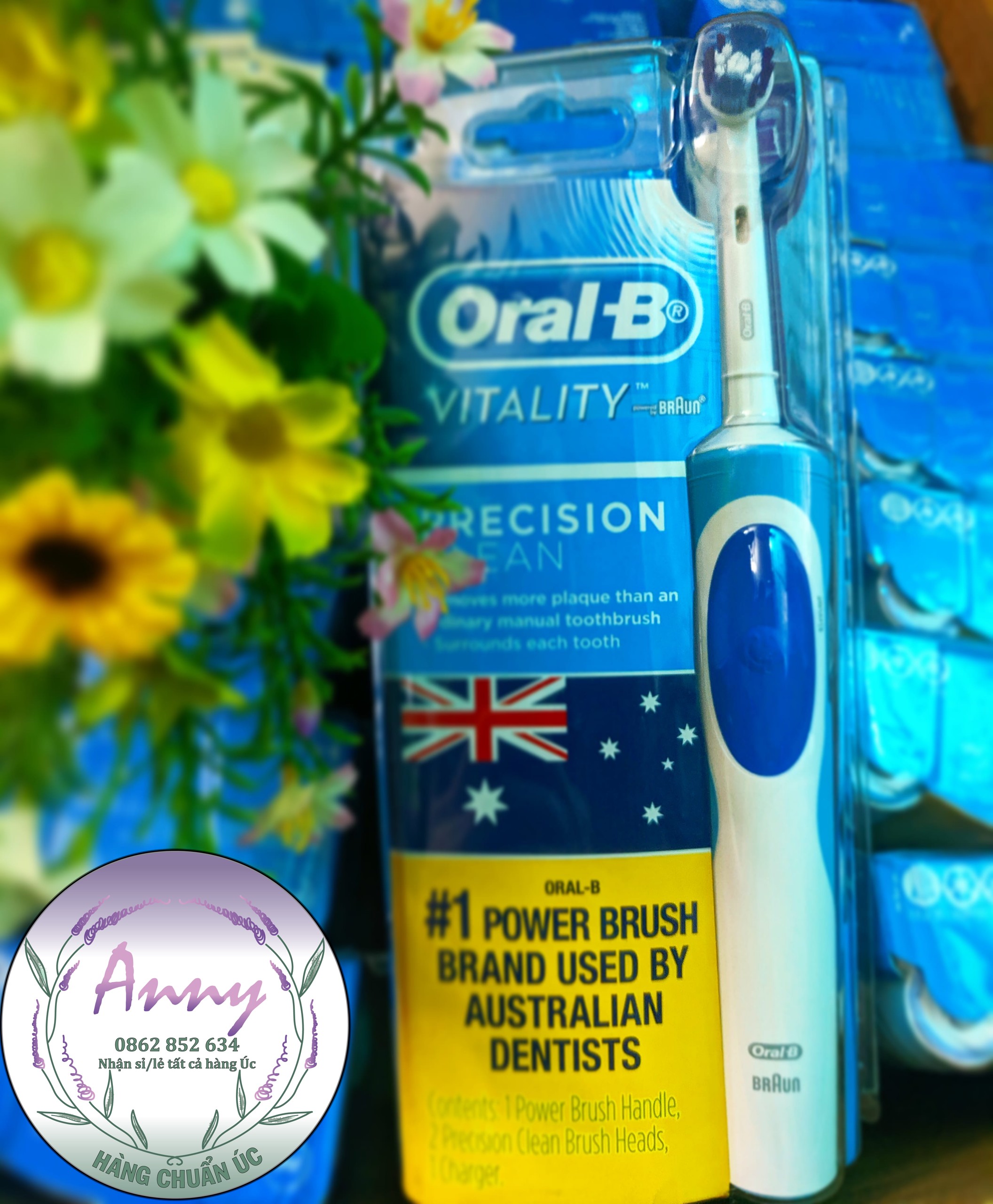Bàn Chải Đánh Răng Điện Oral-B Vitality - Nhiều loại đầu