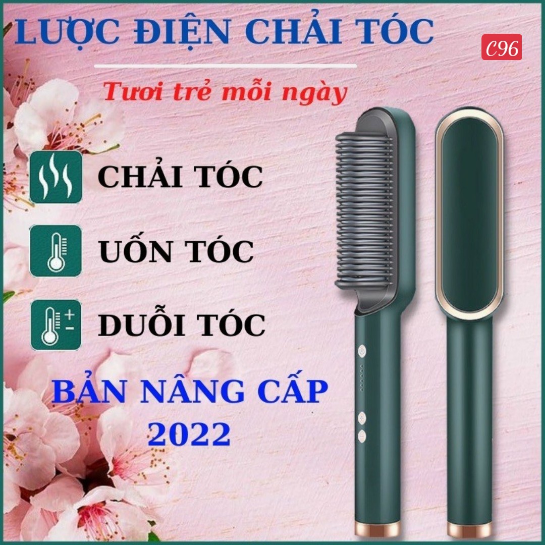 Lược Điện Chải Thẳng Tóc , tạo kiểu tóc đơn giản phong cách hàn quốc