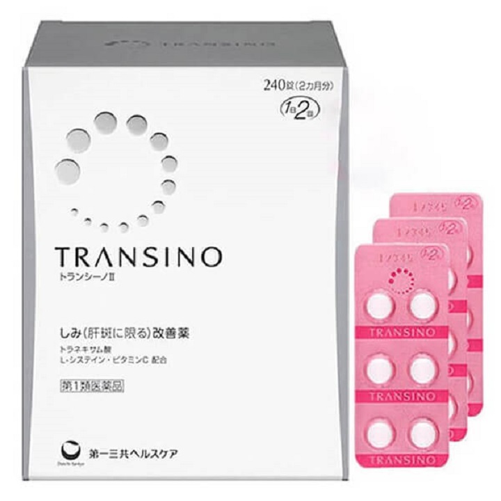 Viên uống trắng da Transino hộp 240 viên